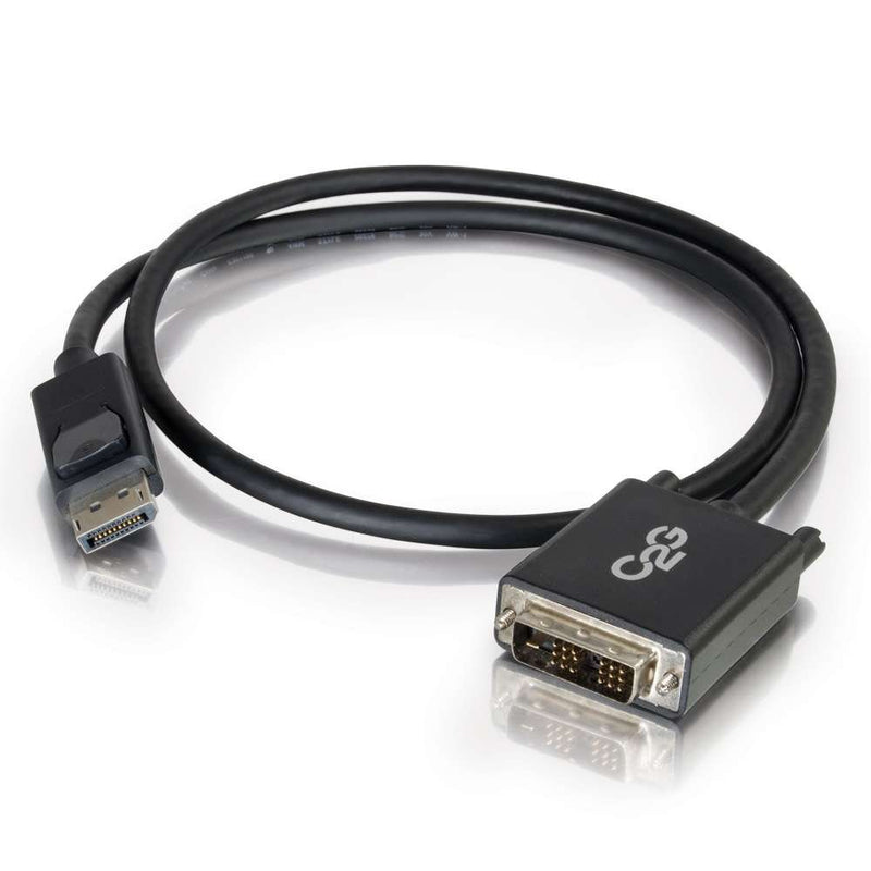 C2G Display Port Cable, Display Port to DVI, Male to Male, Black, 3 Feet (0.91 Meters), Cables to Go 54328 DisplayPort To DVI - LeoForward Australia