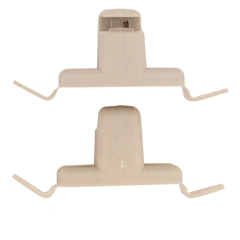 NewYall Pack of 2 Beige Sun Visor Bracket Clip - LeoForward Australia