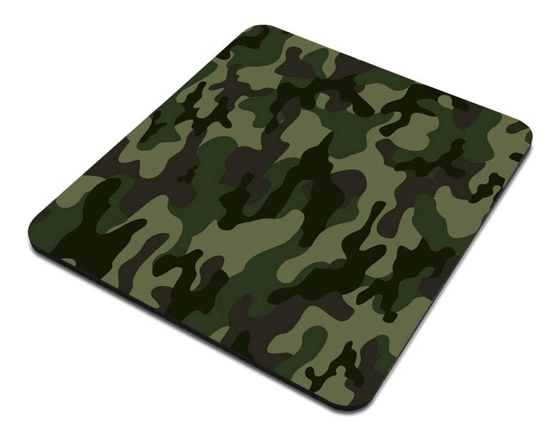  [AUSTRALIA] - Amcove Mousepad with Green Camouflage Desk Accessories Mousepad Cute Desk Decor Mousepad Camouflage Print Green Mousepad Office Decor