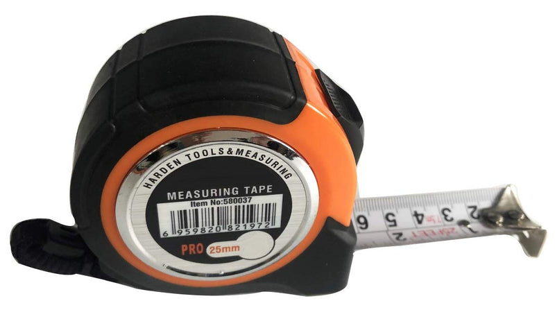  [AUSTRALIA] - Edward Tools Harden Pro Measuring Tape 16 FT- Quick Retractable Measuring Tape Standard and Metric - Centimeters and Inches - Quick Mark Blade - Heavy Duty Rubber Shock Proof Case - Belt Clip