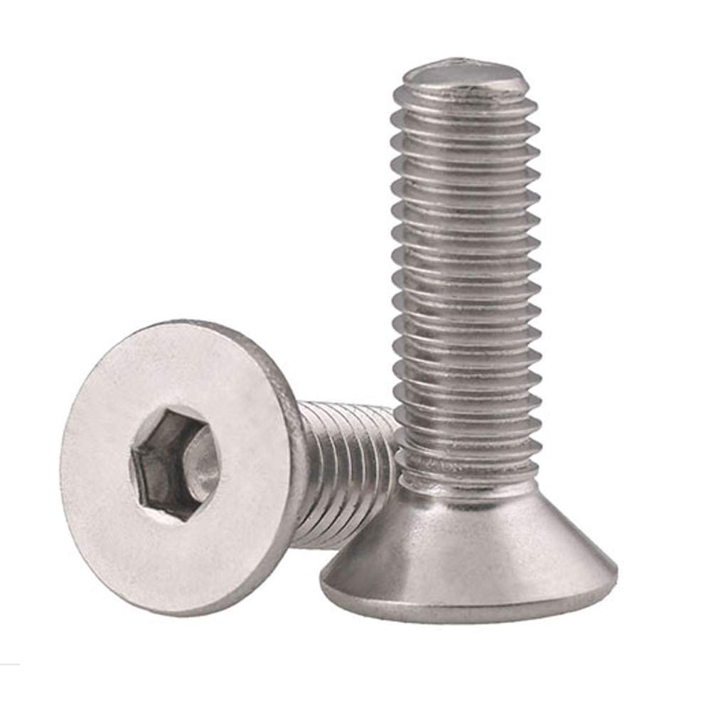  [AUSTRALIA] - 1/4-20 x 1-1/4" Flat Head Socket Cap Screws Countersunk Bolts, Allen Socket Drive, Stainless Steel 18-8 (304), Bright Finish, 50 PCS 1/4-20 x 1-1/4" (50 PCS)