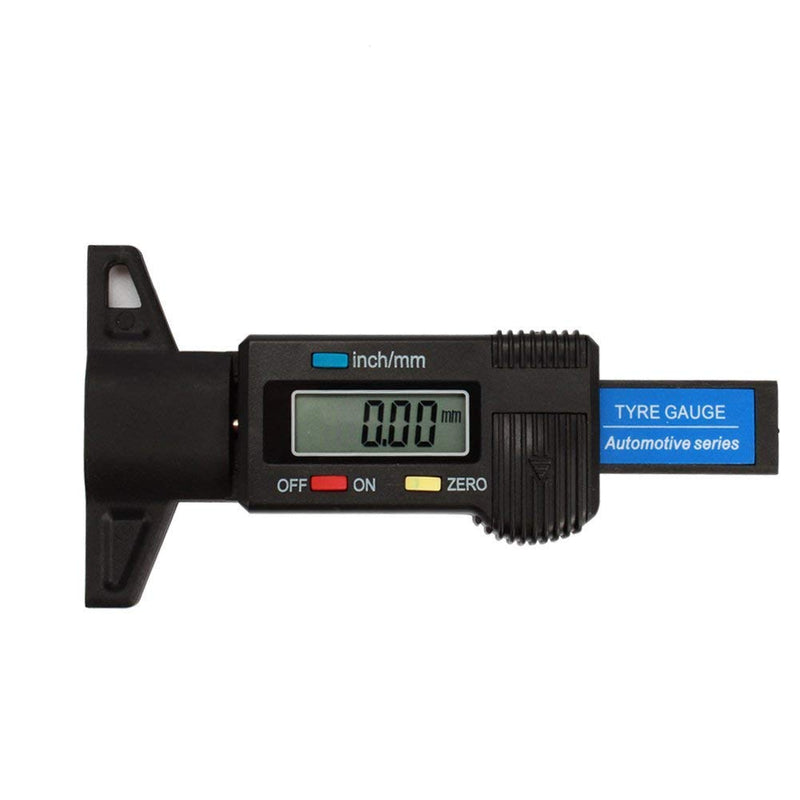  [AUSTRALIA] - Digital Tire Tread Depth Gauge with Large LCD Display Metric/Inch Conversion 0-25.4mm Measuring Tool for Car Motorbike Trucks Vans