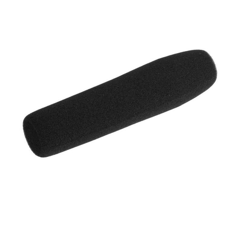  [AUSTRALIA] - AKOAK 1pc x 12 cm Black Camera Microphone Windscreen Soft Foam Mic Cover Sponge for Shotgun Microphones for Audio-Technica, Azden, Ikegami, Panasonic, Schoeps, Shure, Sennheiser & Sony Mics