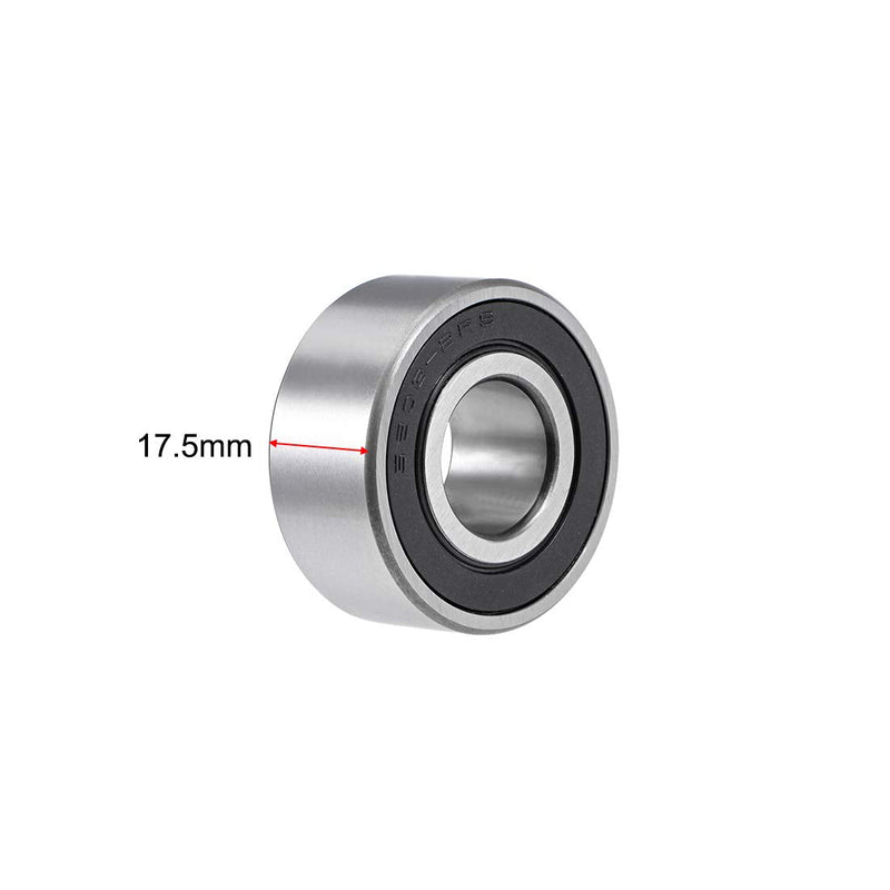  [AUSTRALIA] - uxcell 3203-2RS Angular Contact Ball Bearing 17x40x17.5mm Sealed Bearings 5203-2RS 2pcs