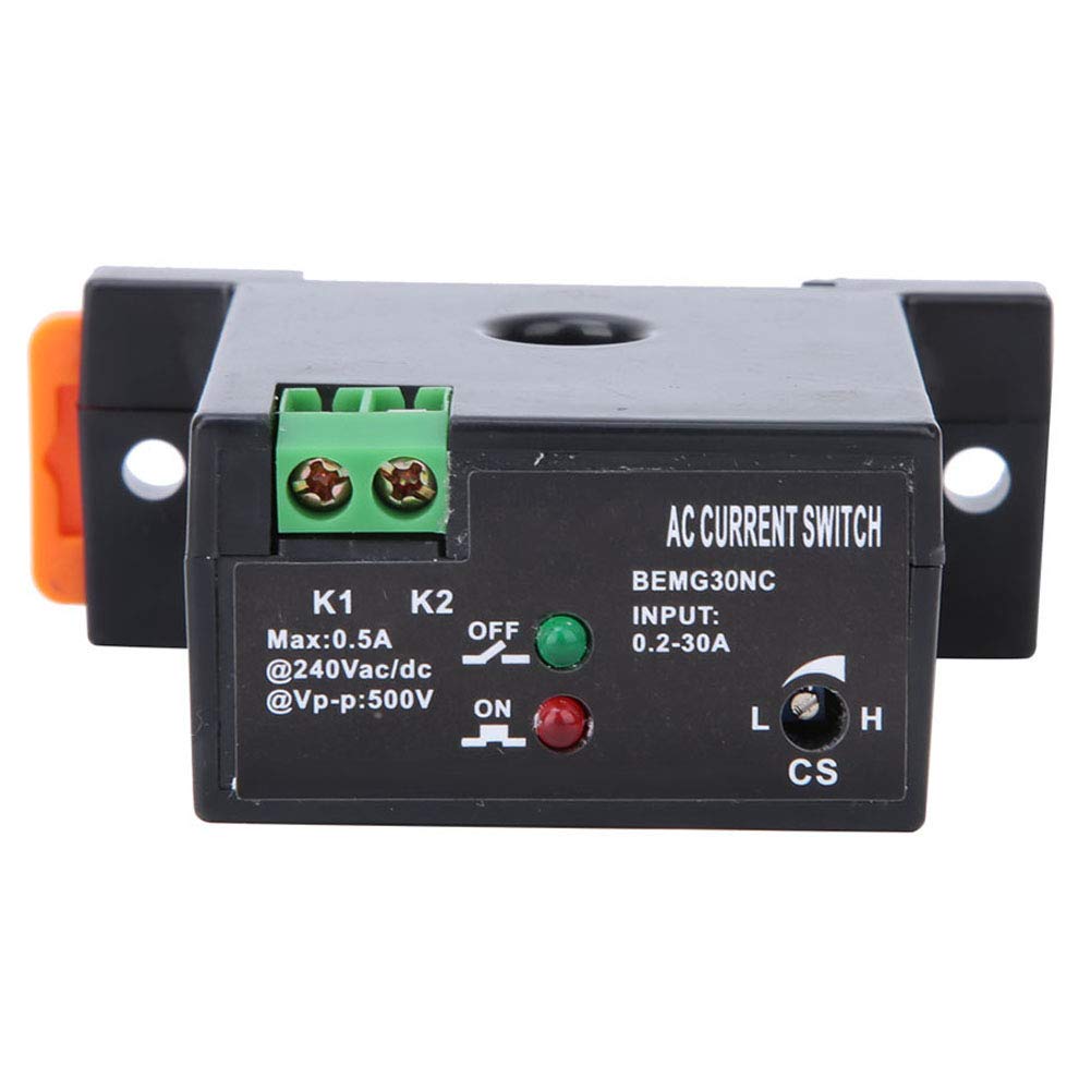  [AUSTRALIA] - BEMG30NO BEMG30NC Adjustable AC Current Measurement Switch 0.2-30A For Controlling Automated Industrial Equipment and Power Monitoring Devices(Normally Closed)