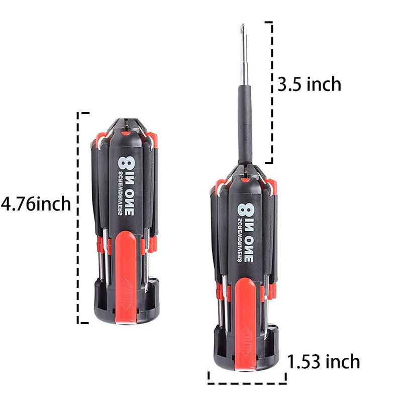 8 in 1 Multi Portable Screwdriver Tools Set with 6 LED Torch - LeoForward Australia