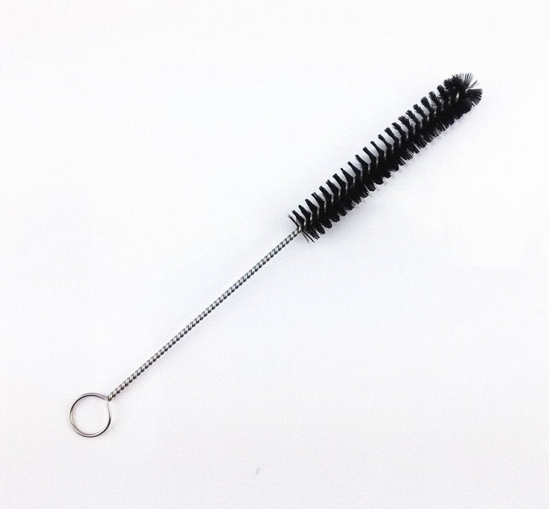  [AUSTRALIA] - yueton?Pack of 10 Black Nylon Tube Pipe Nozzle Brush Dia 10mm with Wire Loop Handle