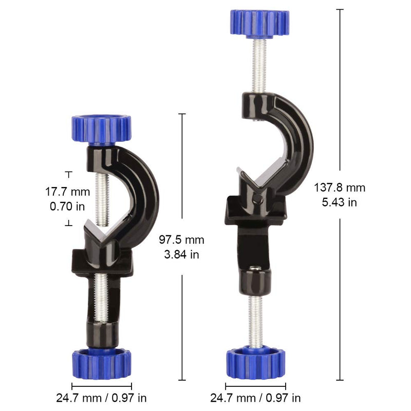 Labasics 2-Pack Adjustable Bosshead Clamp Holder, Lab Heavy Duty Boss Head Clamp Holder Aluminum Alloy Body, up to 16mm Rods for Laboratory Use For rod diameter up to 16mm - LeoForward Australia