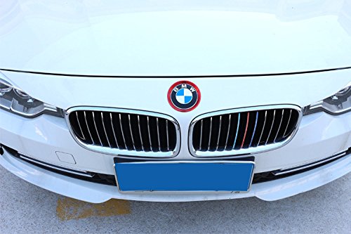Duoles Car Front Rear Logo Decoration Cover Ring Trim Hood Emblem Ring for 2013-2019 BMW 3 Series 320Li 328Li 316/BMW 4 Series M3 M4 (red) red - LeoForward Australia
