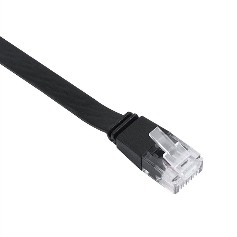  [AUSTRALIA] - CAT 7 Ethernet Cable,Fosa 1pc New 1m/2m Adjustable Retractable CAT6 RJ45 LAN Network Cable Cord Black(2M) 2M