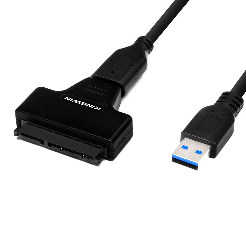  [AUSTRALIA] - Kingwin USB 3.0 to SSD/SATA Adapter for 2.5 Inch Hard Drives. Support All 2.5” SSD & SATA Types of Drives. Hot Plug & Play. Perfect Solution for Easily Access [Optimized for 2.5” SSD] (ADP-07U3)