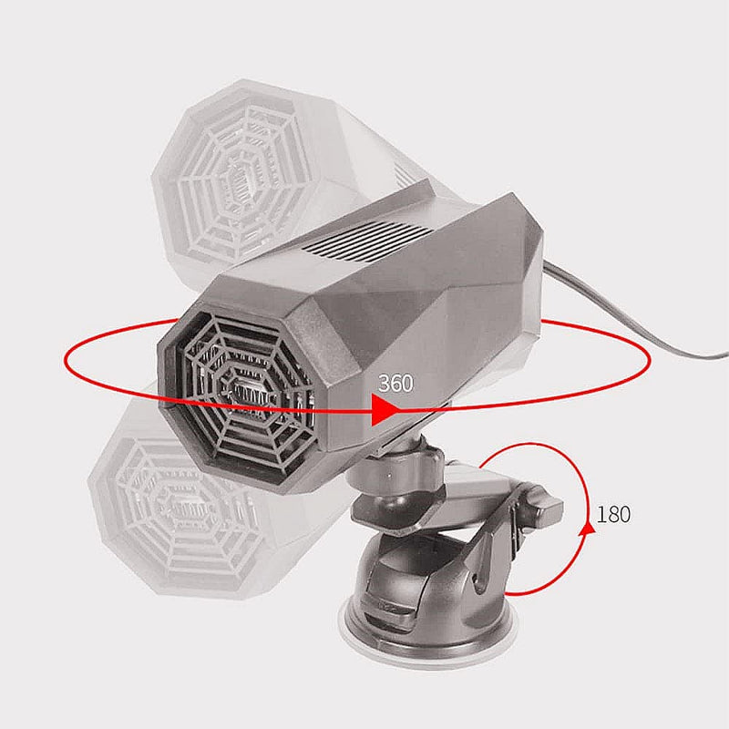  [AUSTRALIA] - Portable Car defogger, Car Defroster Defogger Demister Fan Heater Auto Ceramic Heater Fan 3-Outlet Plug in Cig Lighter