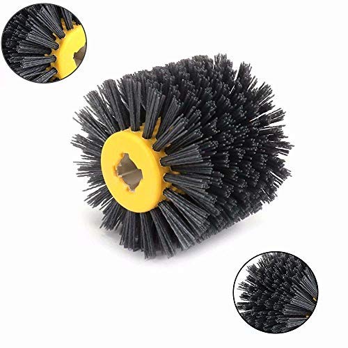 [AUSTRALIA] - SIGNI Abrasive Nylon Drawing Wheel Drum Burnishing Polishing Brush for wooden furniture floor polishing 120X100mm 80 Grit 1pack 80#