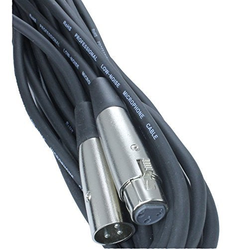  [AUSTRALIA] - MCSPROAUDIO 10 Foot Male to Female XLR Microphone Cable (Black) Black