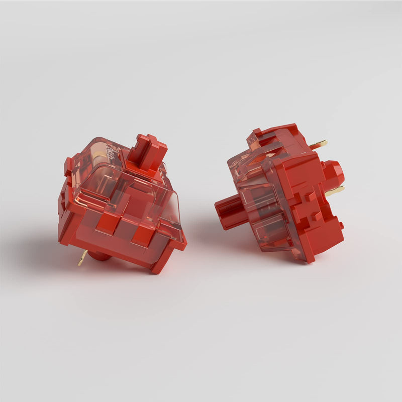  [AUSTRALIA] - Akko CS Switches, 3 Pin 53gf Linear Switch Compatible for MX Mechanical Keyboard (45 pcs, Radiant Red)