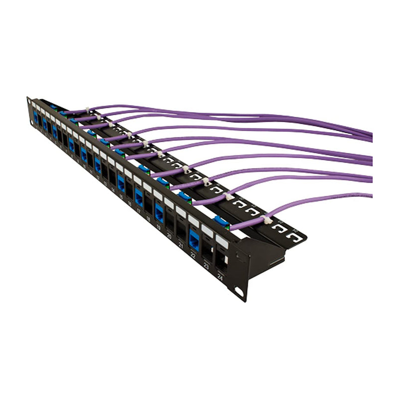  [AUSTRALIA] - Vertical Cable 24 Port Blank Patch Panel - 1U