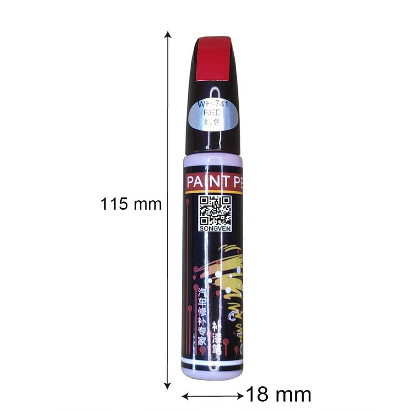  [AUSTRALIA] - Car Scratch Remover Red Easily Repair Car Scratch Repair Remover Car Touch Up Paint Scratch Repair for Vehicles Auto Paint Scratch Remover (Red)