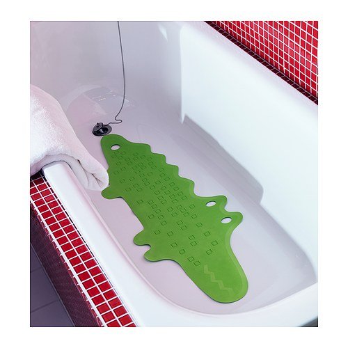  [AUSTRALIA] - Ikea Patrull Bathtub Mat, Crocodile Green