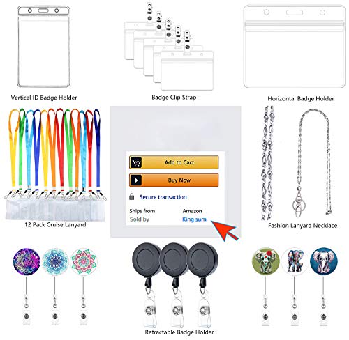  [AUSTRALIA] - Vertical ID Badge Holders Sealable Waterproof Clear Plastic Holder, Fits RFID/Proximity/Badge Swipe Cards or Credit Card/Driver's License (6 Pcs, Only Holders) 6 Pcs