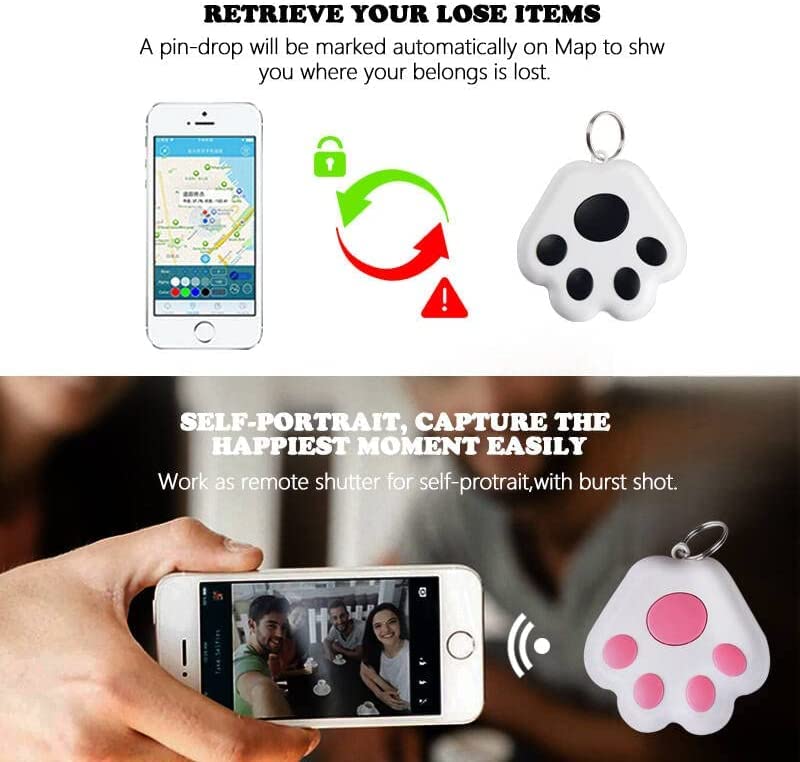  [AUSTRALIA] - Mini Item Finder, Dog GPS Tracking Device, No Monthly Fee App Locator, 2023 Upgraded Portable Bluetooth Intelligent Anti-Lost Device for Luggages/Kid/Pet Bluetooth Alarms (1Pcs, Black)