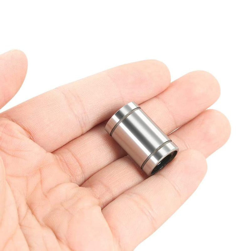  [AUSTRALIA] - 12 Pcs LM8UU Linear Ball Bearings, 8mm Bore Dia, 15mm OD, 24mm Length with Double Side Rubber Seal Great for CNC, 3D Printer