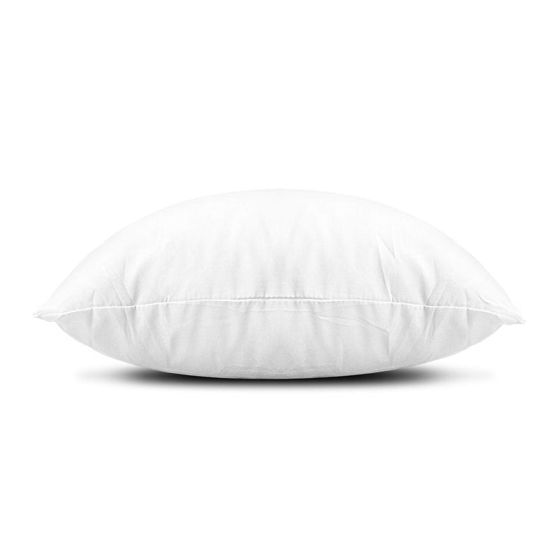Edow Throw Pillow Inserts, Set of 2 Lightweight Down Alternative Polyester Pillow, Couch Cushion, Sham Stuffer, Machine Washable. (White, 12x12) White - LeoForward Australia