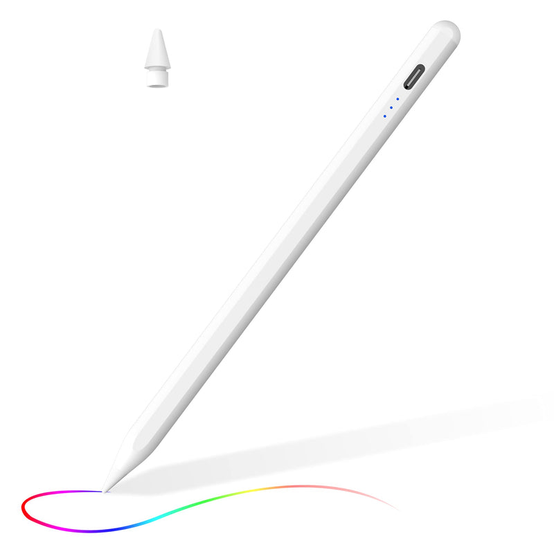  [AUSTRALIA] - Stylus Pen for iPad, Apple Pencil for iPad 9th Gen, iPad Mini 6th Gen, Apple Pen for iPad 2018-2021, iPad Pro 11'' and iPad Pro 12'' 3/4/5th Gen, iPad Air 3/4, iPad Mini 5th, iPad 6/7/8th Gen, White