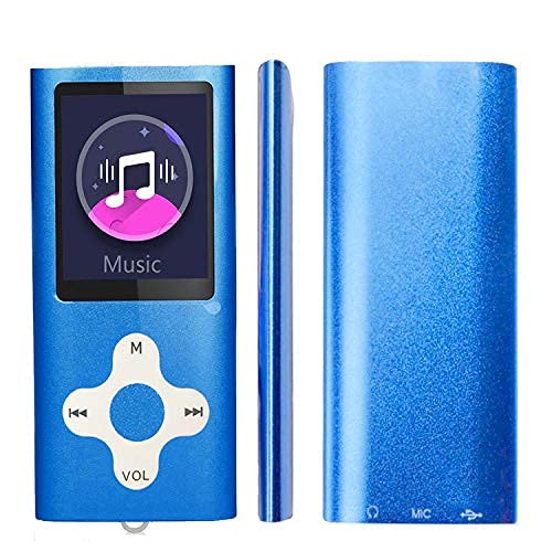  [AUSTRALIA] - Mp3 Player,Music Player with a 16 GB Memory Card Portable Digital Music Player/Video/Voice Record/FM Radio/E-Book Reader/Photo Viewer/1.8 LCD (Blue) Blue