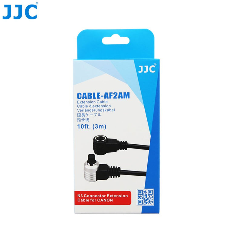  [AUSTRALIA] - JW CABLE-AF2AM N3 Remote Extension Cord Cable for Canon EOS 5DS R 1Ds 1D 5D 7D Mark II 1D 5D Mark III SLR Cameras to TC-80N3 RS-80N3 Replaces Canon ET-1000N3+JW Cleaning Cloth