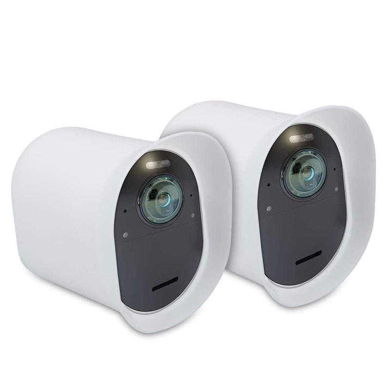  [AUSTRALIA] - kwmobile 2X Skin Compatible with Arlo Ultra/Arlo Pro 3 / Pro 4 - Silicone Security Camera Case Outdoor CCTV Cover - White