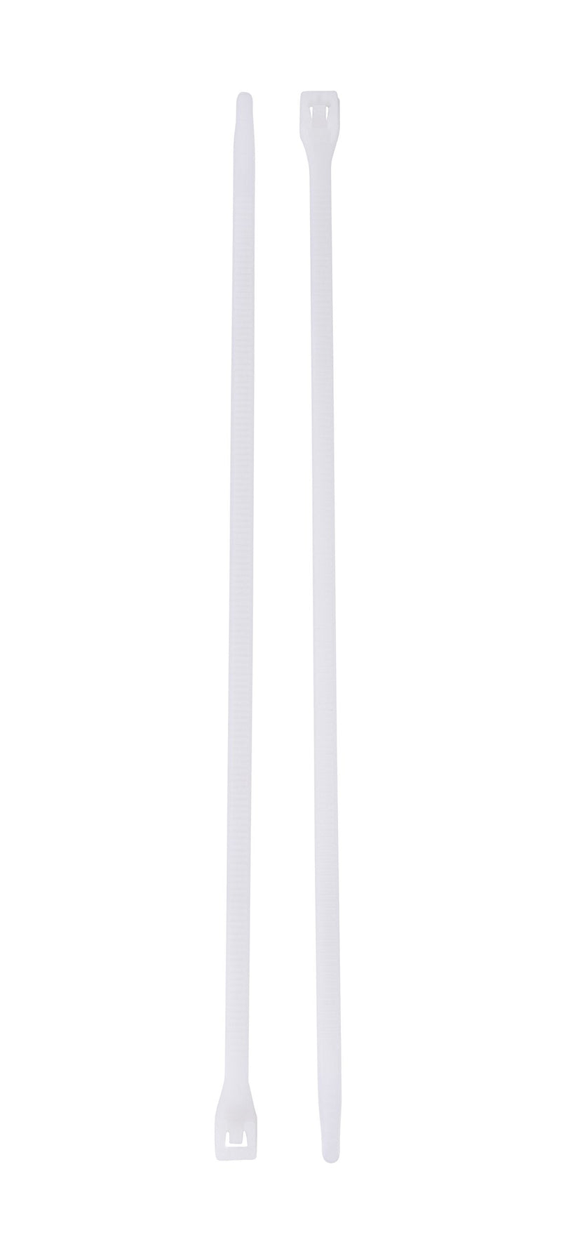  [AUSTRALIA] - Gardner Bender 46-310 DoubleLock Cable Tie, 11 inch, 75 lb, Electrical Wire and Cord Management, Nylon Zip Tie, 100 Pk, Natural White