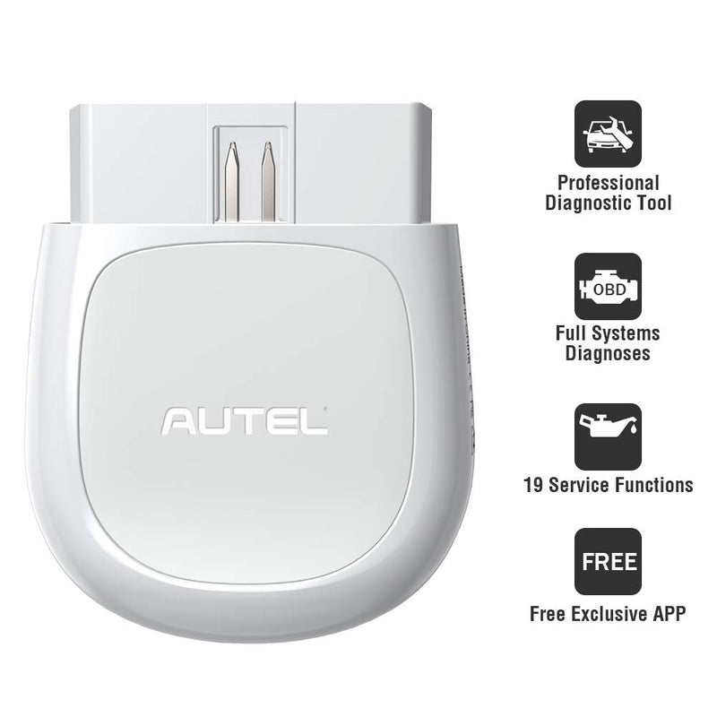 Autel AP200 Bluetooth OBD2 Scanner, Code Reader with Full Systems Diagnoses and 25 Service Functions, Vehicle Scan Tool for iPhone & Android Devices, Mini Size Version of MK808 Diagnostic - LeoForward Australia