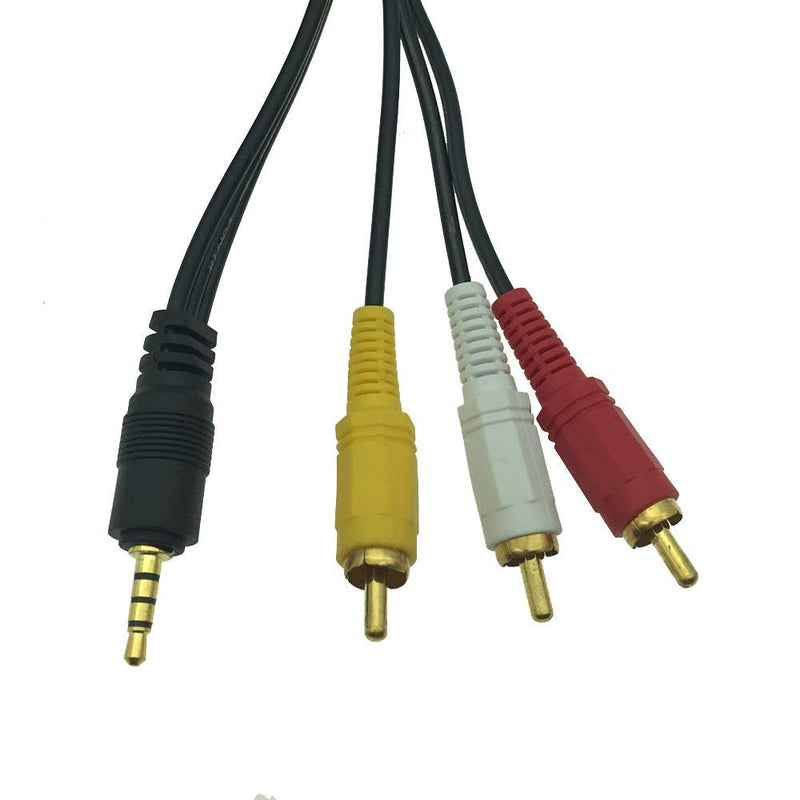 DONG 3.5mm to 3 RCA Audio Video Cable,3.5mm to 3RCA 1/8" Male Plug to RCA Stereo Audio Video Male AUX Cable (5Meter-16FT) 5Meter-16FT - LeoForward Australia