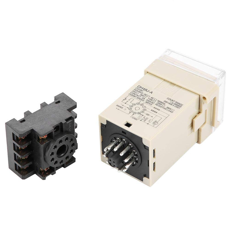 Digital Counter Relay, 220VAC 1-999900 LED Display Digital Counter Relay 11-Pin Digital Counter Relay - LeoForward Australia