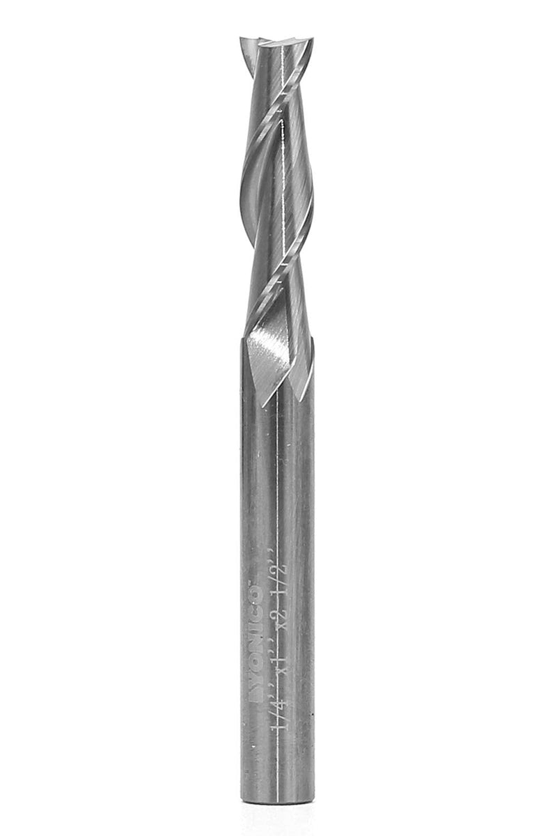  [AUSTRALIA] - Yonico Upcut Router Bits Spiral 2 Flute Solid Carbide CNC End Mill 1/4-Inch Cutting Diameter X 1-Inch Cutting Length X 1/4-Inch Shank 31215-SC 1/4" Diameter - 1" Length - 1/4" Shank