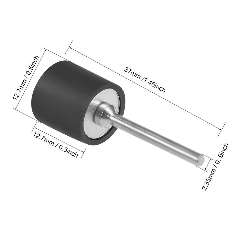  [AUSTRALIA] - uxcell 1/2 Inch Drum Rubber Mandrels 2.35mm Shank Sanding Sleeve Holder for Rotary Tools