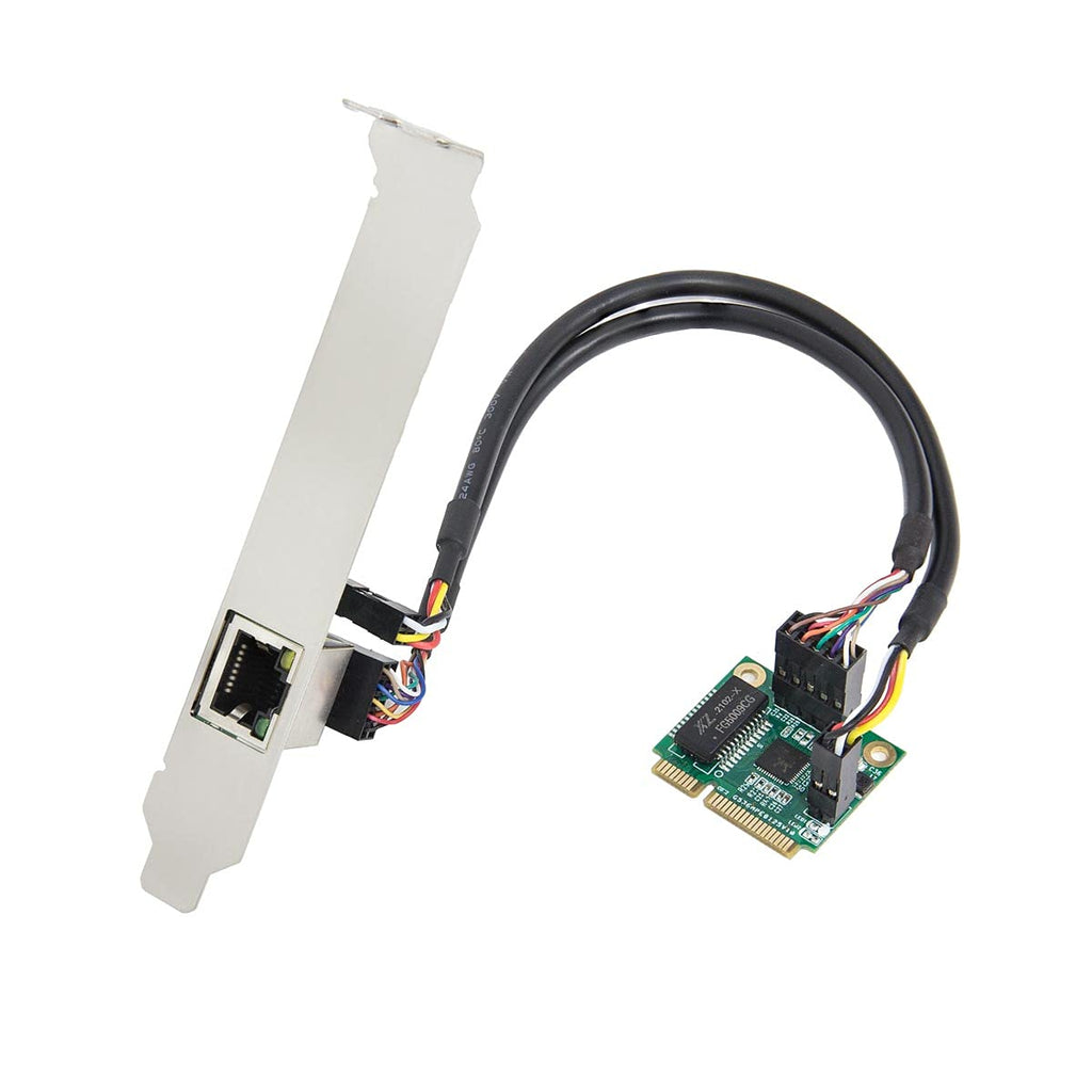  [AUSTRALIA] - IO CREST 2.5 Gigabit Ethernet Mini PCI-E Network Controller Card 10/100/1000/25000 Mbps RJ45 LAN Adapter Converter for Desktop PC,SI-MPE24073