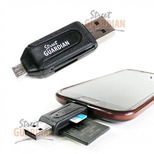 Street Guardian SGUSBOTG - SD/microSD Memory Card Reader (USB & OTG) Windows Mac Linux Android Compatible - LeoForward Australia