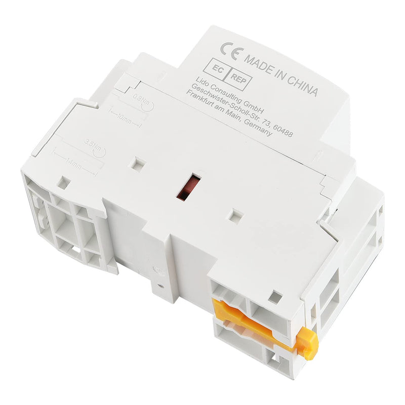  [AUSTRALIA] - Heschen household AC contactor, HS1-40, Ie 40A, 2 pole, 1NO 1NC, AC 220/240V coil voltage, 35mm DIN rail mounting