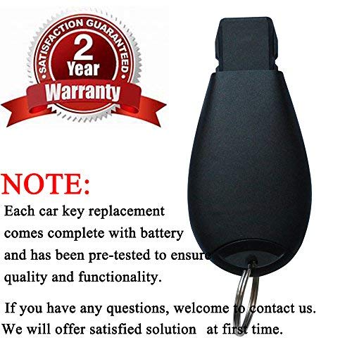  [AUSTRALIA] - Key Fob Compatible for 2008-2010 Chrysler 300, 2008-2012 Dodge Challenger, 2008-2012 Dodge Charger, SaverRemotes 4 Button Remote Control Replacement for M3N5WY783X IYZ-C01C
