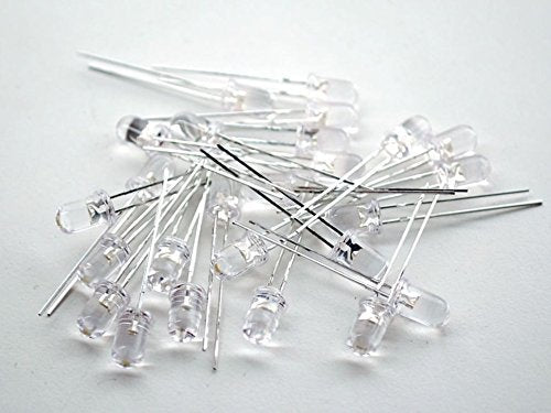  [AUSTRALIA] - Adafruit Accessories Super Bright White 5mm LED 25 pack (1 piece)