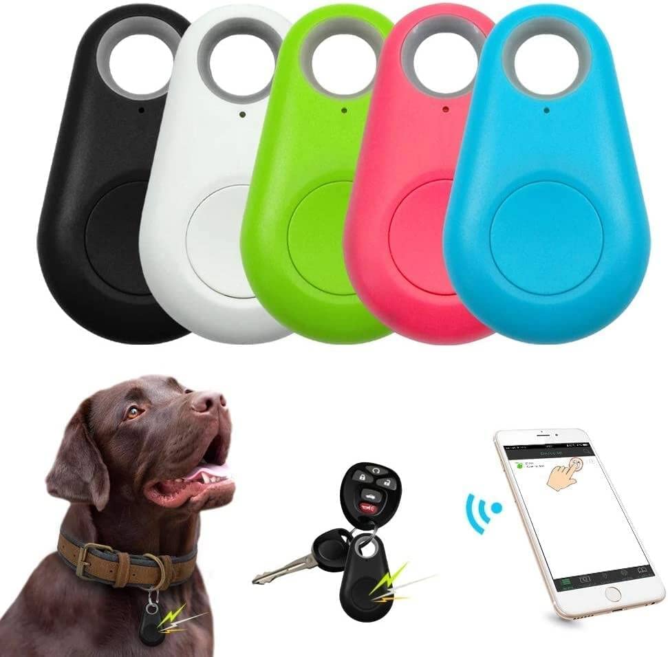  [AUSTRALIA] - 1 Pack New Mini Dog GPS Tracking Device,Portable Intelligent Anti-Lost Device,No Monthly Fee App Locator for Luggages/ Kid/ Pet Bluetooth Alarms(Black) Black