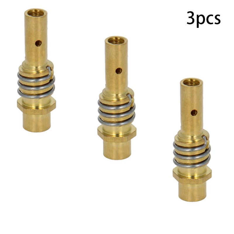  [AUSTRALIA] - Utoolmart 15AK MIG MAG Welding Contact Tips Holder-Difuser Fit MIG MAG Carbon Dioxide Welding Torch Nozzles Coarse Teeth Holders Welding Consumables 3pcs