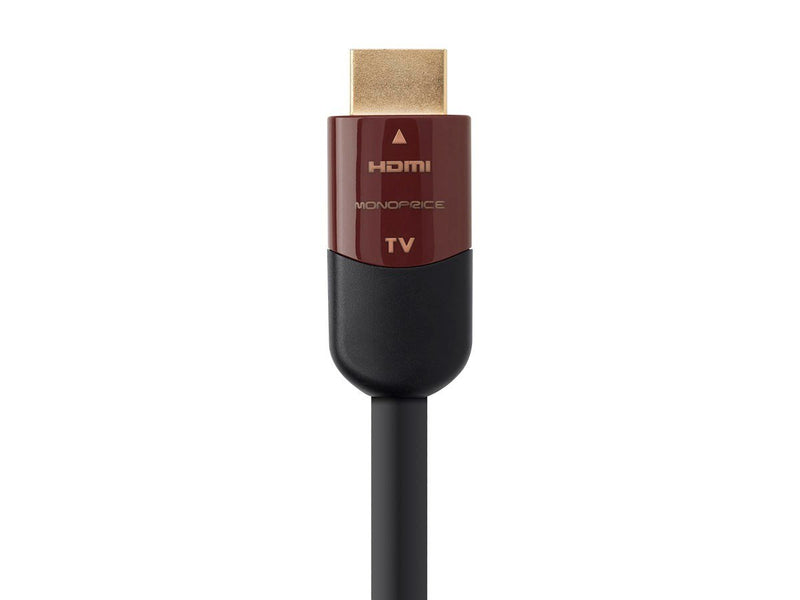 Monoprice HDMI High Speed Active Cable - 30 Feet - Black | 4K@60Hz, HDR, 18Gbps, 24AWG, YUV, 4:4:4, CL2 - Cabernet Ultra Active Series 30 Foot - LeoForward Australia