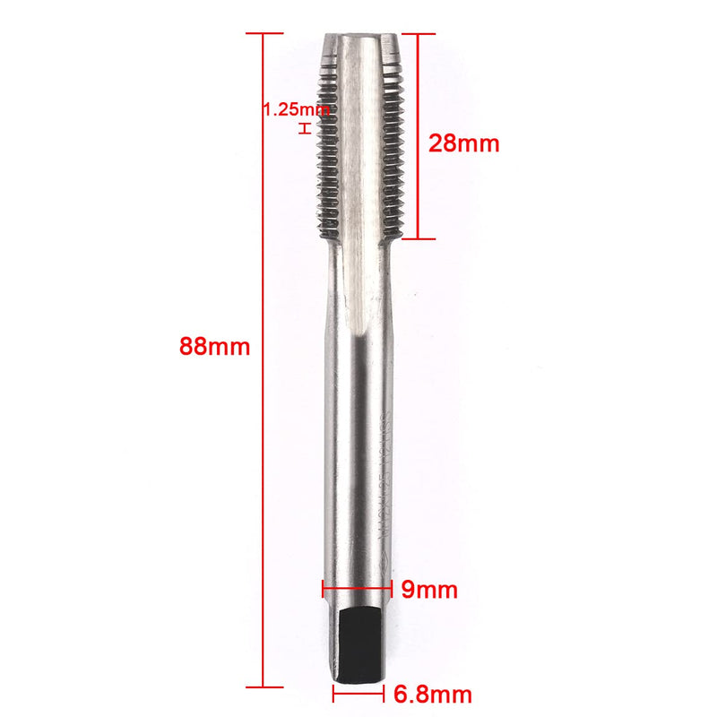  [AUSTRALIA] - ATOPLEE Metric Thread Tap,M12 HSS Right Hand Thread Tap (M12x1.25) M12x1.25