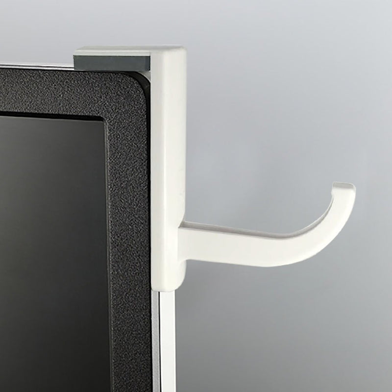 AKOAK 2 Pcs Headphone Headset Hanger Monitor Stand Holder Headset Stick-on Hook for Home and Office,White - LeoForward Australia