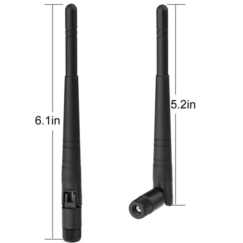 Eightwood 2.4GHz WiFi Antenna 5dBi RP-SMA Antenna 2pcs for WiFi Router PCI PCIe Network Card Wireless Range Extender - LeoForward Australia