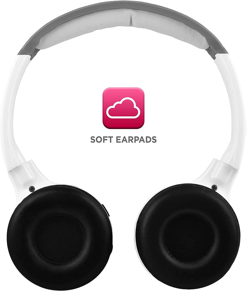  [AUSTRALIA] - XO Vision IR630P Universal IR Wireless Foldable Headphones - Pink Wireless Bluetooth-Enabled Lightweight Portable for iPhone, Car, Kids Wireless Headphones for Universal Car Entertainment System