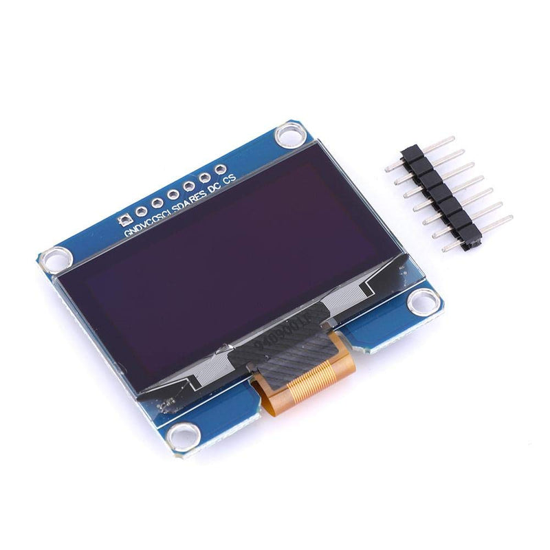  [AUSTRALIA] - 1.54 Inch OLED Module 128 x 64 White Yellow Blue SSD1309 Driver I2C Interface Display Module (White)