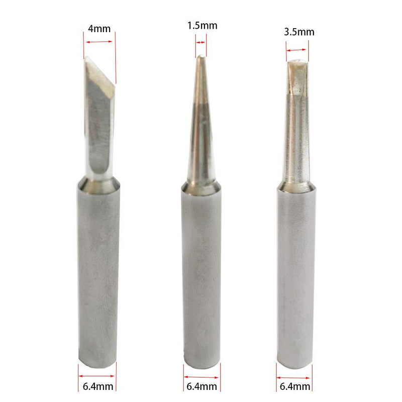  [AUSTRALIA] - Solder Tips for Weller ST Series Replacement OD 1/4" (6.3mm), ST7 Soldering iron tip For WELLER WLC100 WP25 WP30 WP35/SP40L,SP40N (4PCS)